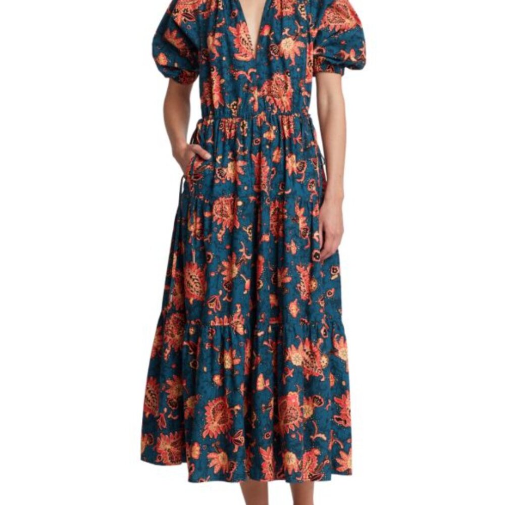 ALC Mischa Floral Midi Dress Size 4